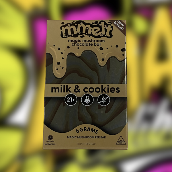 Mushroom Chocolate Bars - 6g MMelts Milk & Cookies