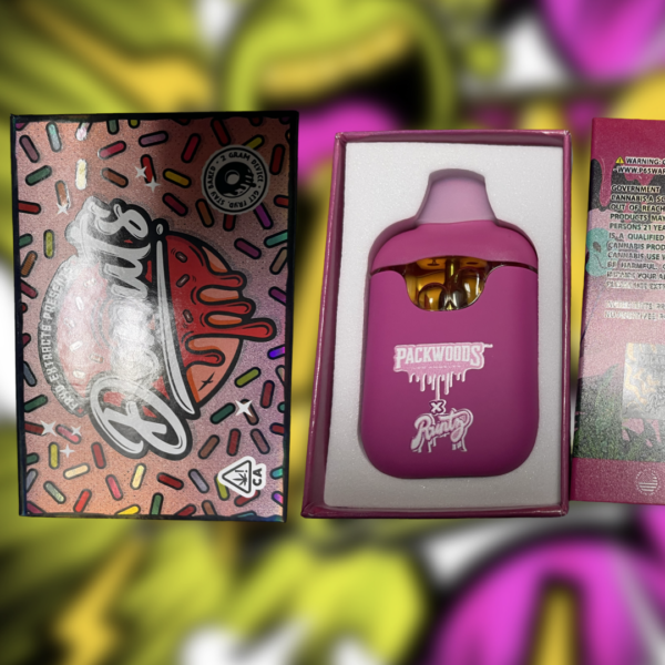 THC Disposable Vape - 2g Disposeable Packwoods/Runtz Pink