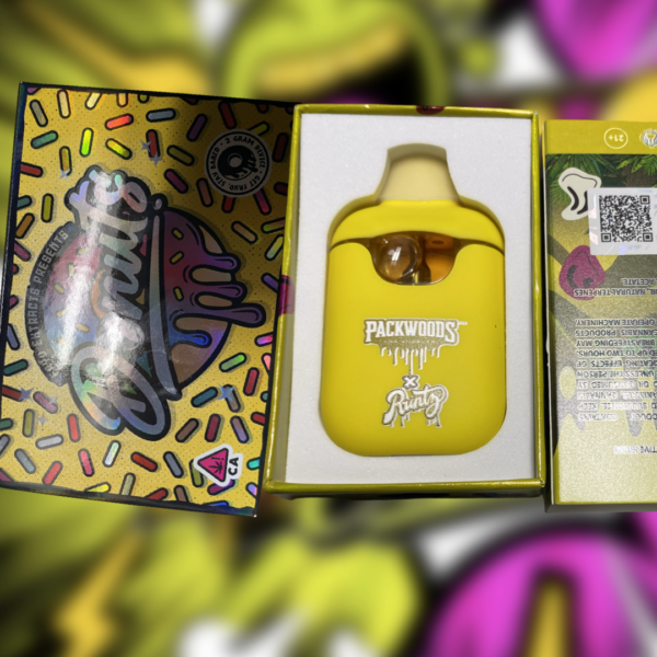 THC Disposable Vape - 2g Disposeable Packwoods/Runtz Yellow