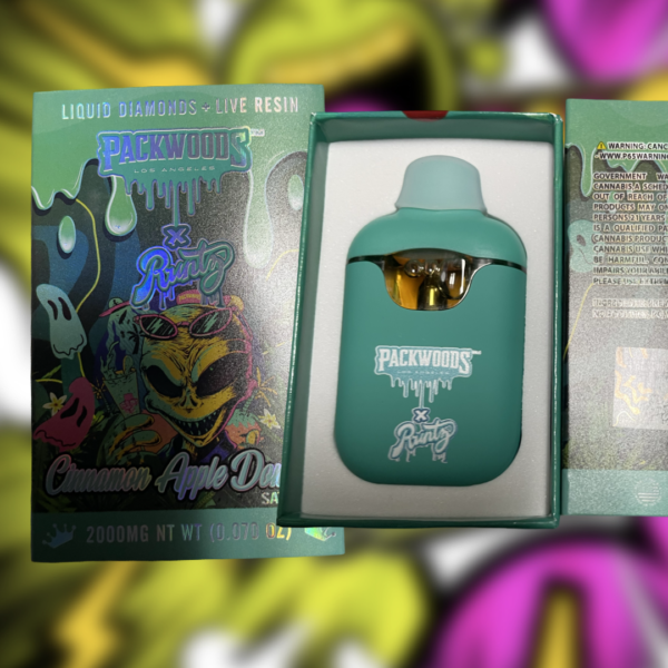 THC Disposable Vape - 2g Disposeable Packwoods/Runtz Green