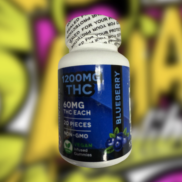 THC Fruit Chews - Medibles 1200MG BlueBerry