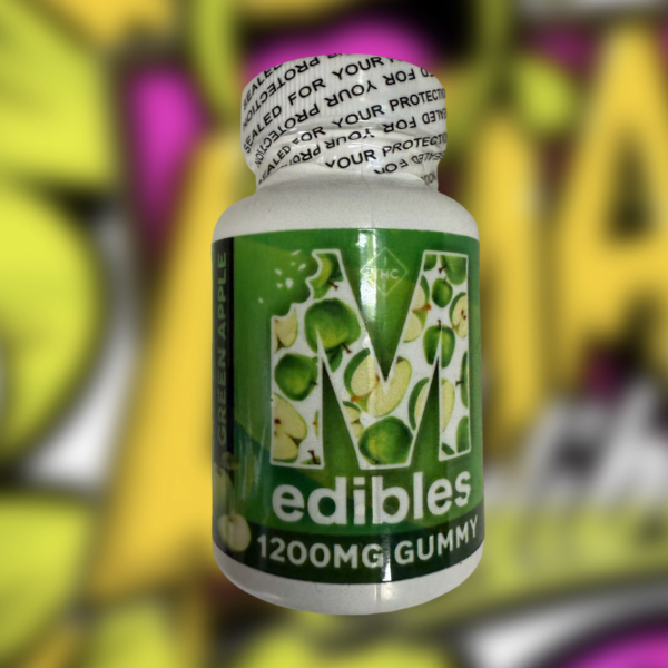 THC Fruit Chews - Medibles 1200MG Apple