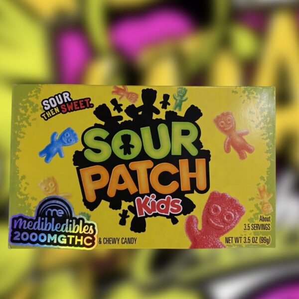 THC Fruit Chews - Medibles 2000 MG Per Sour Patch Kids