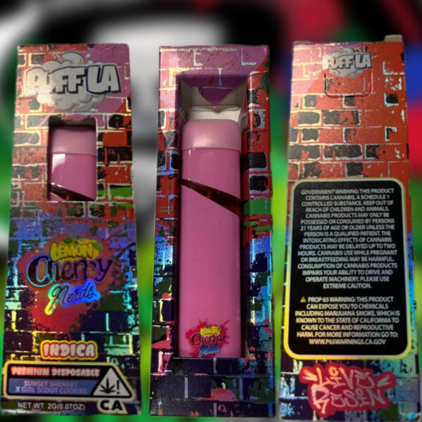 THC Vape Cartridge - 2g Disposeable Lemon Cherry Nerds