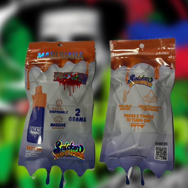 THC Vape Cartridge - 2g Disposeable Snicker Bocker