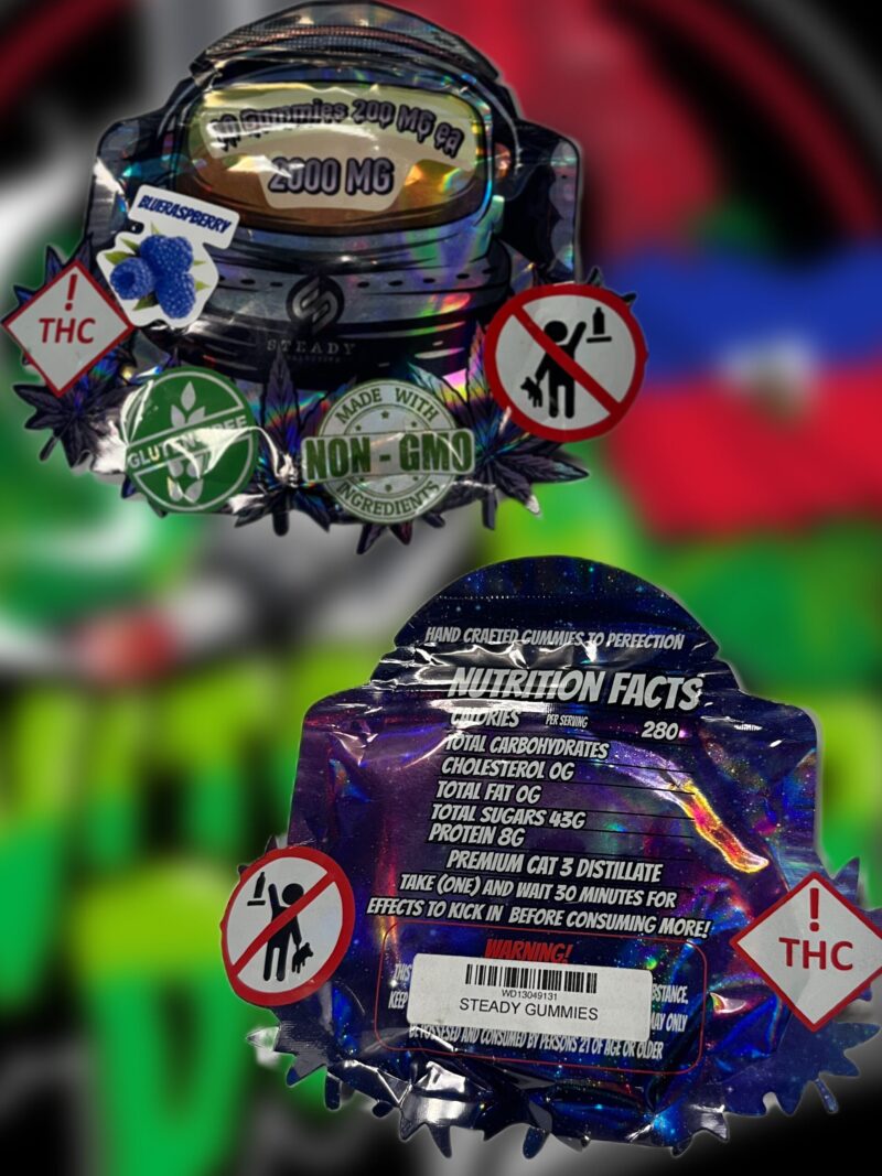 STEADY COLLECTIVE GUMMIES  2000 MG - BLUE RASBERRY