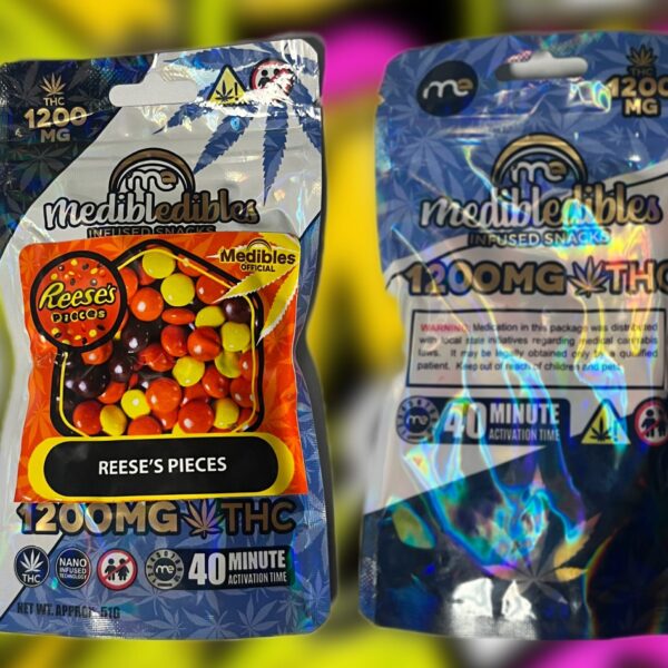 THC Fruit Chews - Medibles 1200 MG Reese's Pieces