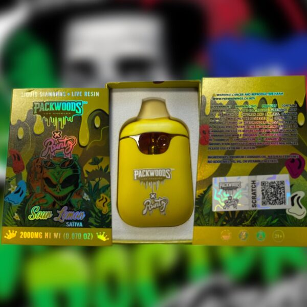 THC Vape Cartridge - 2g Disposeable Sour Lemon