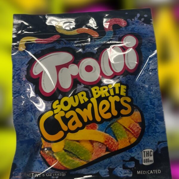 THC Gummies - 600 MG Trolli Sour Brite Crawlers