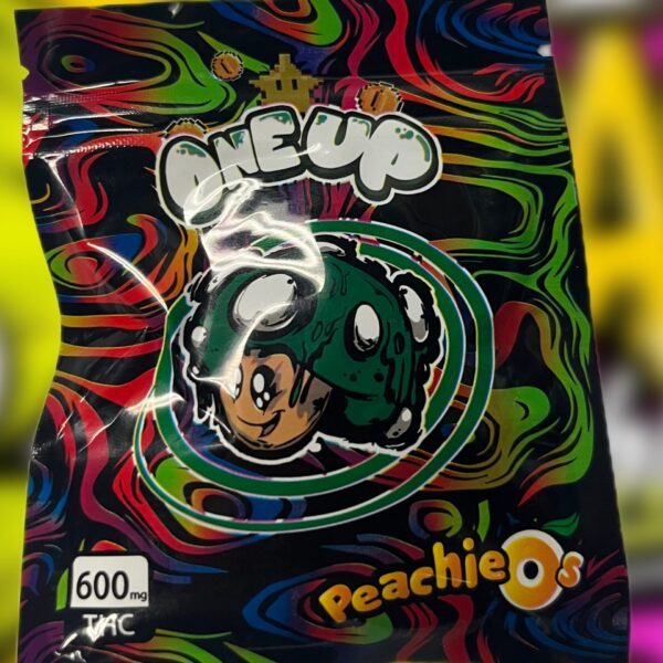 THC Gummies - 600MG ONEUP PeachieOs