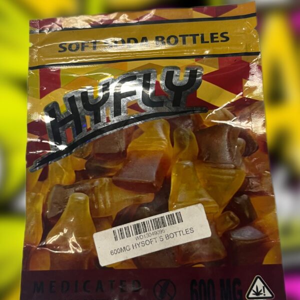 THC Edibles - 600 MG Soft Soda Bottles